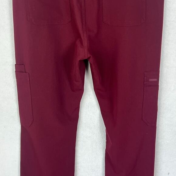 Figs Scrub Pants Mens Sz Large Cairo Cargo Burgundy Technical Collection TM3001 - Picture 11 of 16